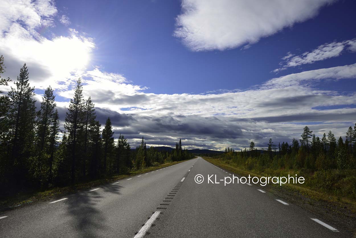 straße bei gällivare, lappland