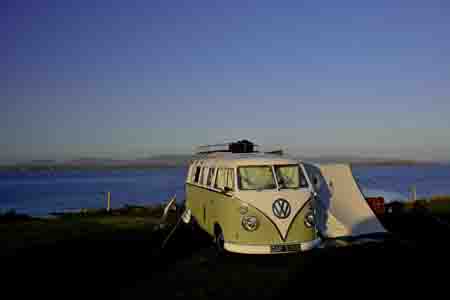 vw bulli, port charlotte, islay